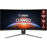 MSI MPG ARTYMIS 343CQR 34" Curved UltraWide, Moniteur gaming Noir, 2x HDMI, DisplayPort, USB-B 3.0, USB-C, 2x USB-C 3.2 (5 Gbit/s), 165 Hz
