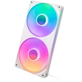 NZXT F240 RGB CORE ventilateurs de boîtier Blanc, 2 pièces, 240 x 120 x 26 mm