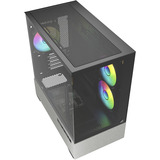 Sharkoon MK7 ARGB boîtier mini tower Noir | 2x USB-A | 1x USB-C | RGB | Verre Trempé