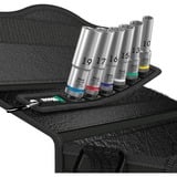 Wera Ceinture C Profondeur 1 jeu de douilles, 1/2", Clés mixtes à cliquet Noir, 6 pièces