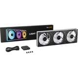 be quiet! Light Wings Pro IO 360mm ventilateurs de boîtier RGB  Noir, 3 pièces, 360 x 120 x 28 mm