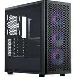Cooler Master Elite 502 boîtier midi tower Noir | 1x USB-A | 1x USB-C | RGB | Verre Trempé
