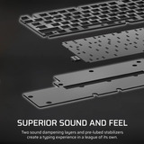 Corsair RGB clavier gaming mécanique Noir, Layout BE (AZERTY), Corsair MLX Red v2, 80% (TKL)