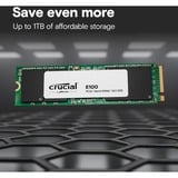 Crucial E100 480 Go SSD CT480E100SSD8, PCIe 4.0 x4, NVMe, M.2 2280