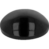 DeLOCK Pieds ronds en caoutchouc, Support Noir, 50 pièces