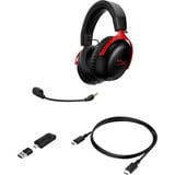 HyperX Cloud III S Wireless casque gaming over-ear Noir/Rouge, PC, PlayStation 5, Nintendo Switch