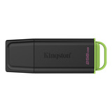 Kingston DataTraveler Exodia 256 Go, Clé USB Noir/Vert, USB-A 3.2 Gen 1 (5 Gbit/s)