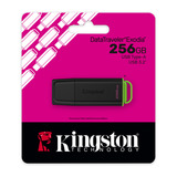 Kingston DataTraveler Exodia 256 Go, Clé USB Noir/Vert, USB-A 3.2 Gen 1 (5 Gbit/s)