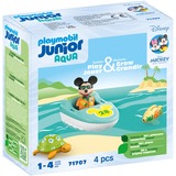 PLAYMOBIL 1.2.3 Disney: La promenade en bateau de Mickey, Figurine 71707 | Junior Aqua