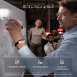 Plaud NotePin S, Enregistreur vocal Violet, 64 Go, Bluetooth 5.2 / BLE (Bluetooth Low Energy) / Wi-Fi)