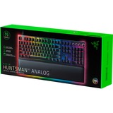 Razer Huntsman V2 Analog RGB clavier gaming Noir, Layout FR (AZERTY), Razer Analog Optical, 100%, Double-shot PBT