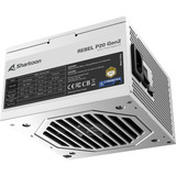 Sharkoon Rebel P20 Gen2 850 White alimentation modulaire 850 watt Blanc, 1x 12V-2x6, 3x PCIe