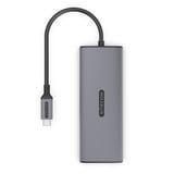 Sitecom Adaptateur multiport USB-C Power Delivery 6 en 1, Station d'accueil Gris