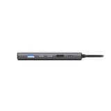 Sitecom Adaptateur multiport USB-C Power Delivery 6 en 1, Station d'accueil Gris