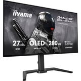 iiyama G-Master Titan Falcon GOB2701QSC-B1 27" Moniteur gaming Noir, 1x DisplayPort, 2x HDMI, 1x USB-C, 2x USB-A, 280 Hz