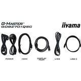 iiyama G-Master Titan Falcon GOB2701QSC-B1 27" Moniteur gaming Noir, 1x DisplayPort, 2x HDMI, 1x USB-C, 2x USB-A, 280 Hz