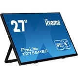 iiyama ProLite T2755MSC-B1 27" Moniteur tactile Noir, 1x DisplayPort, 1x HDMI, 2x USB-A
