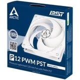 ARCTIC P12 PWM PST ventilateur de boîtier Blanc, 120 x 120 x 25 mm