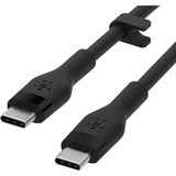 Belkin BOOSTCHARGE Flex USB-C avec Lightning, Câble Noir, 2 mètres
