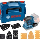 Bosch GSS 18V-10 ponceuse portative, L-BOXX, sans batterie ni chargeur, Ponceuse vibrante Bleu, Velcro, Batterie, 5 Ah, 18 V, 113 mm, 200 mm