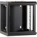 DSI Armoire serveur 6U avec porte vitrée - DS10-3306, Armoire informatique Noir, 312 x 310 x 352 mm