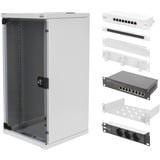 Digitus Kit réseau - 254 mm (10") - 12U, 312 x 300 mm, Armoire informatique Gris clair
