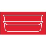 Emsa CLIP & CLOSE N1040500 boîte hermétique alimentaire Rectangulaire 0,8 L Transparent 1 pièce(s) Transparent/Rouge, Boîte, Rectangulaire, 0,8 L, Transparent, Verre, 420 °C