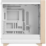 Fractal Design Summit boîtier midi tower Blanc/bois | 2x USB-A | 1x USB-C | Window