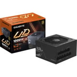 GIGABYTE UD1000GM PG5 V2 alimentation modulaire 1000 watt Noir, 1x 12V-2x6, 4x PCIe