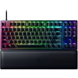 Razer Huntsman V2 TKL RGB clavier gaming mécanique Noir, Layout FR (AZERTY), Razer Linear Optical (Red), 80% (TKL), Double-shot PBT
