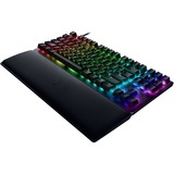 Razer Huntsman V2 TKL RGB clavier gaming mécanique Noir, Layout FR (AZERTY), Razer Linear Optical (Red), 80% (TKL), Double-shot PBT