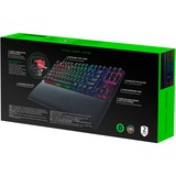 Razer Huntsman V2 TKL RGB clavier gaming mécanique Noir, Layout FR (AZERTY), Razer Linear Optical (Red), 80% (TKL), Double-shot PBT