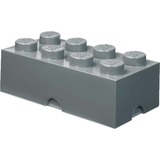 Room Copenhagen Brique de rangement LEGO 8 Gris, Boîte de rangement Gris foncé