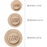 Room Copenhagen Suspension murale en bois LEGO, Support mural Chêne, En 3 parties