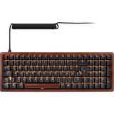 Sharkoon SKILLER SGK50 S2 Wood PBT RGB clavier gaming mécanique Bois, Layout BE (AZERTY), Gateron G Pro 3.0 Yellow, 96%, Hot-swappable