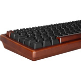 Sharkoon SKILLER SGK50 S2 Wood PBT RGB clavier gaming mécanique Bois, Layout BE (AZERTY), Gateron G Pro 3.0 Yellow, 96%, Hot-swappable