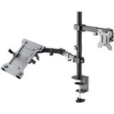 goobay Support 13 à 32" avec bras flexible pour PC portable, 10 à 15,6", Support de moniteur Noir
