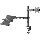 goobay Support 13 à 32" avec bras flexible pour PC portable, 10 à 15,6", Support de moniteur Noir