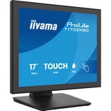 iiyama ProLite T1732MSC-B2S 17" Moniteur tactile Noir, 1x DisplayPort, 1x HDMI, VGA, HDMI, DisplayPort, Audio, Touchscreen