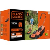 BLACK+DECKER BCMW3318L2-QW 2x 18V, Tondeuse à gazon Orange/Noir, 2x 18V 2.5Ah Batterie et chargeur inclus