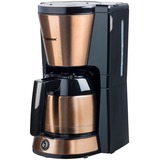 Bestron ACM1000CO Machine à café avec thermo-cuvette, Machine à filtre Cuivre/Noir