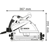 Bosch BOSCH GKT 55 GCE + FSN L-BOXX, Scie circulaire Bleu