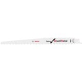 Bosch Lame de scie sabre S 1111 DF Lames de scie sabre, Panneau aggloméré, Plastique renforcé en fibre de verre, Profil, Bois, Bimétal, Gris, 4,3 mm, 22,5 cm