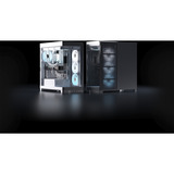 Corsair FRAME 4500X LX-R RGB LINK boîtier midi tower Blanc | 2x USB-A | 1x USB-C | Verre Trempé