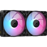 Corsair RX140 MAX RGB ventilateurs de boîtier Noir, 2 pièces, 140 x 140 x 30 mm, PWM