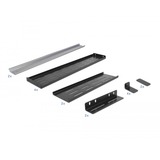 DeLOCK 42632 accessoire de racks Kit rail d’étagère, Rails Noir, Kit rail d’étagère, Noir, Métal, 4U, Chine, 306 mm