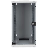 Digitus Boîtier mural de 254 mm (10 po) - 312 x 300 mm (lxp), Armoire informatique Gris clair, Rack monté sur le mur, 12U, 30 kg, Verrouillage des touches, Gris