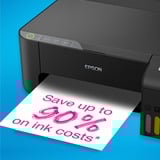 Epson Imprimante EcoTank ET-1810 A4 Wi-Fi avec réservoir d'encre, Imprimante jet d'encre Noir, Wi-Fi, y compris jusqu'à 3 ans d'encre