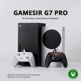 GameSir GameSir G7 Pro Tri-Mode Shadow Ember, Manette de jeu Noir/rouge foncé