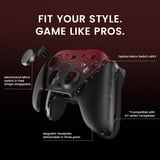 GameSir GameSir G7 Pro Tri-Mode Shadow Ember, Manette de jeu Noir/rouge foncé
